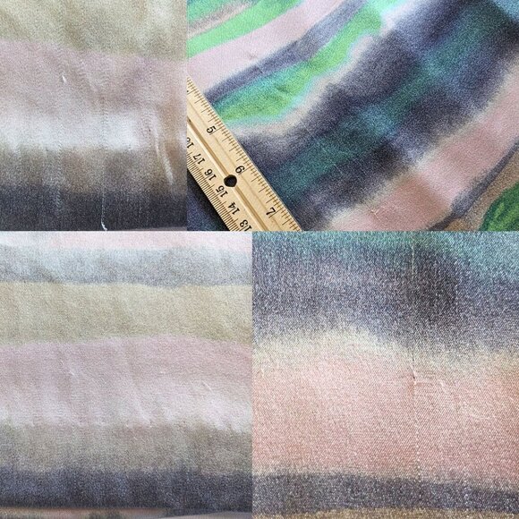 2014 ST. JOHN Watercolor Stripe Silk-Printed Shift Dress Size 12 - Picture 7 of 8